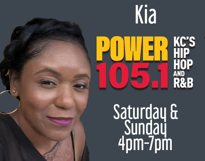 Radio personality Kia on Power 105.1 KC's Hip Hop and R&B.
